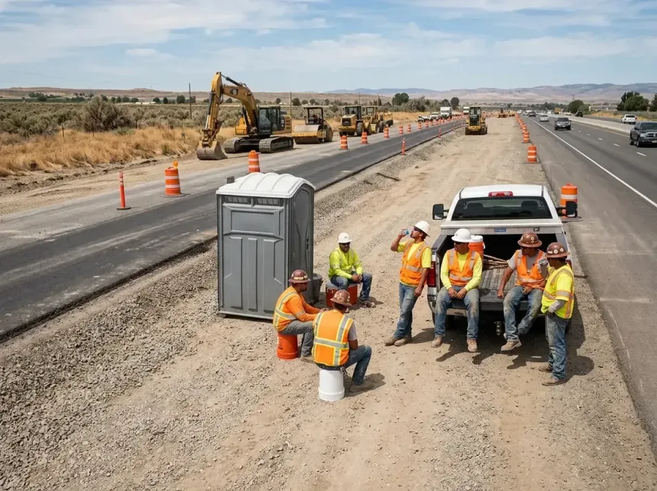 highway-road-construction-crew-007 — frequently asked questions, Porta Potty and Restroom Rentals in Buhl, ID